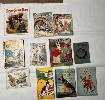 Vintage  Antique Childrens Books Lot (Qty 11)