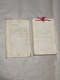 Handwritten Navy Military Regulations 1850s (qty 2)