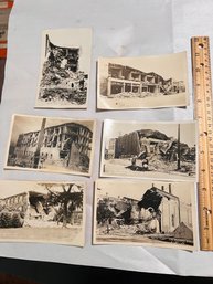 Santa Barbara California CA Earth Quake RPPC Real Photo Postcards (qty 6)