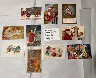 Antique Santa Claus Postcard Lot (qty 10)