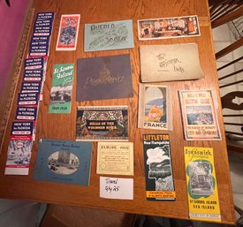 Travel Ephemera Lot (qty 25)