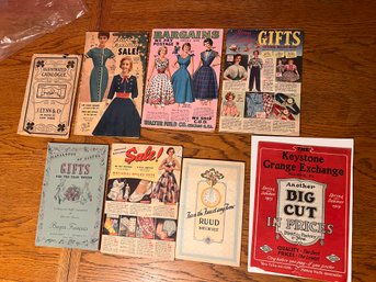 Vintage Catalogs Many Fashion Related  (qty 8)