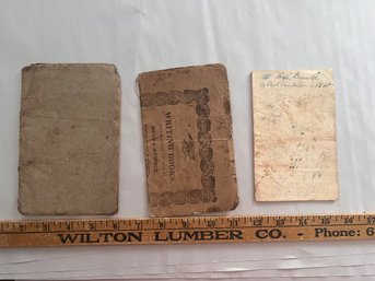 Small Handwritten Ledgers Booklets 1830-1850s (qty 3)