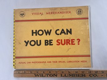 White Rose Oil Company Visual Merchandiser  Lulubrication Needs 1938