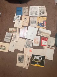 Mixed Ephemera Lot (uncounted)