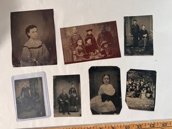 Antique Photography Tintype Lot (qty 7)