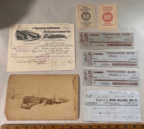 Worcester Massachusetts Ephemera Lot (Qty 8)