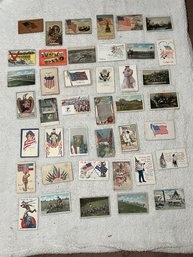 Patriotic, Military, Rally Day Postcard Lot (qty 40)
