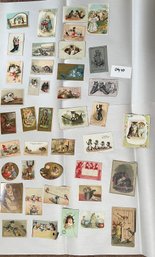 Victorian Cards Cats (qty 40)
