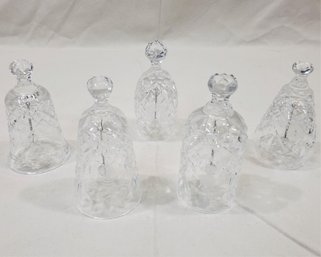 Assorted Contemporary Waterford Crystal Annual 12 Days Of Christmas Bells Group- ~5 Pieces