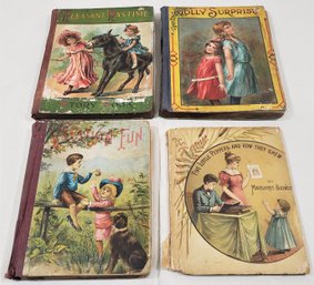 Assorted Antique Children's Story Books Group- ~ 4 Pieces