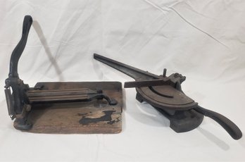 Antique Printers' Letterpress Tools Group- ~2 Pieces