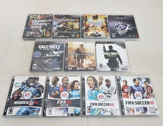 Assorted PS3 Playstation 3 Video Games Group- ~11 Pieces