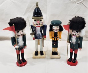 Assorted Decorative Christmas Nutcrackers Group- ~4 Pieces