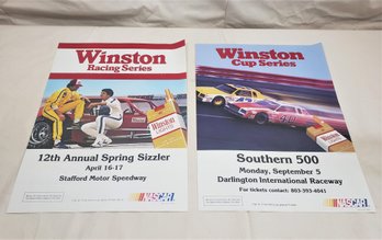 Assorted Vintage 1983 Nascar Cup Series Advertising Event Posters Group- ~2 Pieces