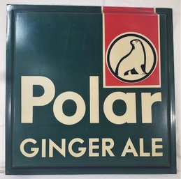 Vintage XL Polar Ginger Ale Convenience Store Polycarbonate Plastic Sign