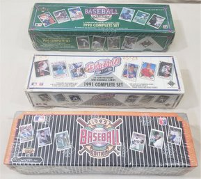 Factory Sealed 1990-1992 Upper Deck Baseball Sets Group- ~3 Pieces