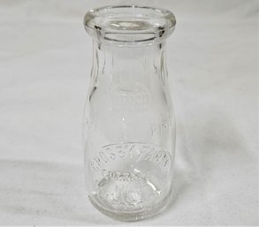 Vintage Crosby Farm Milford, N.H. SREHP Glass Milk Bottle