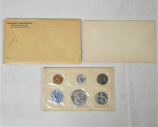 1962 United States Silver Proof Coin Set With Envelope