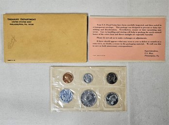 1964 United States Silver Proof Coin Set With Envelope