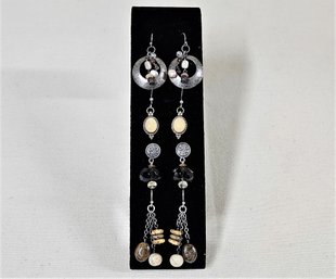 Assorted Contemporary Silpada Sterling Silver Earrings Group- ~4 Pairs