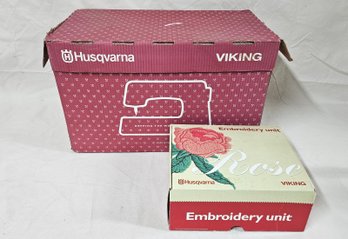 Husqvarna Viking Rose Sewing Machine & Embroidery Unit Attachment