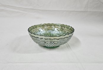 Imperial Grape Green Carnival Glass Berry Bowl