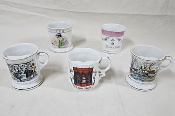 Assorted Shaving Mugs Group- ~5 Pieces