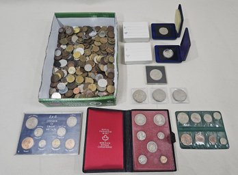 Assorted Misc. Medals, Tokens, & Foreign Coins Group- ~5lbs. Plus
