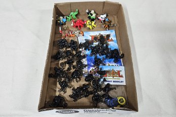 Assorted Fistful Of Power Battle Action Game Character Figures & Other Game Pieces Group- ~38 Pieces
