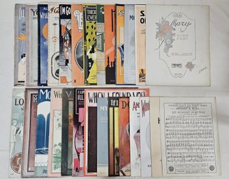 Assorted Sheet Music Titles & Genres Group- ~27 Pieces