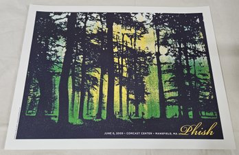 2009 Official Phish 6/6/09 Mansfield, MA Concert Poster Print Micah Smith
