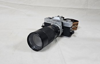 Minolta SR-T 101 SLR Camera, Vivatar 200mm Telephoto Lens, & Vivatar 2X-5 Automatic Tele Converter