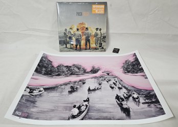 2014 Official Sealed Limited Pressing Phish Fuego 2LP Orange Vinyl Record Album & Eden Poster Print Paco Pomet