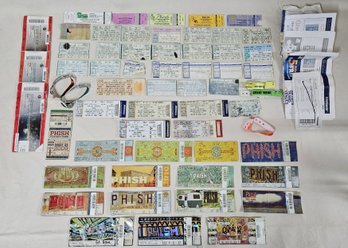 Assorted Phish PTBM Mail Order & Ticketmaster Concert Ticket Stubs