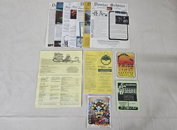 Assorted Official Late 90's Phish Doniac Schvice Newsletters & Other Ephemera Group