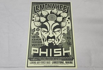 1998 Phish Lemonwheel Ticketmaster Outlet Advertising Flyer Poster Dan Sharp