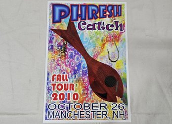 2010 Phish Fan Art Phresh Catch 10/26/10 Manchester, NH Concert Poster Print