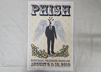 2010 Phish Fan Art Town Park 08/09-10/10 Telluride, CO Concert Poster Print