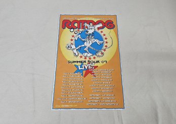 2009 Official Limited Edition Ratdog Live Summer Tour '09 Live! Concert Poster Print
