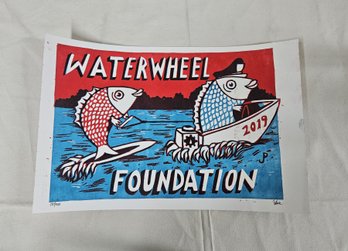 2019 Official Limited Edition Phish Waterwheel Foundation Summer Tour 2019 Poster Print Jim Pollock