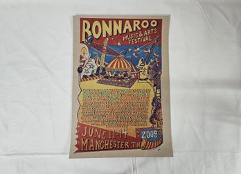 2009 Official Limited Edition Bonnaroo Music & Arts Festival 06/11-14/09 Concert Poster Print AP Jim Pollock