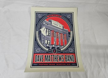 2009 Official Ltd. Ed. Dave Matthews Band Fenway Park 05/30/09 Boston, MA Concert Poster Print Methane Studios