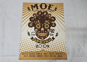 2009 Official Limited Edition Moe. Rise And Shine Tour Spring 2009 Concert Poster Print Hypothesis Inc.