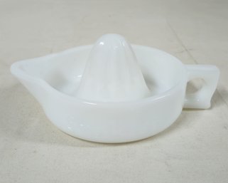 Thatcher Glass Mfg. Co. Milk Glass Sunkist Juice Reamer