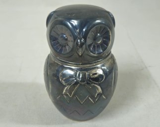 Raimond Silver Co. Silverplate Owl Coin Bank