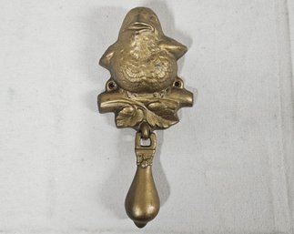 1991 Carruth Gilt Bronze Perched Bird Door Knocker