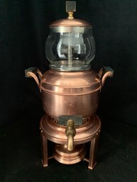 Antique 1914 Copper Manning Bowman & Co. Coffee Percolator