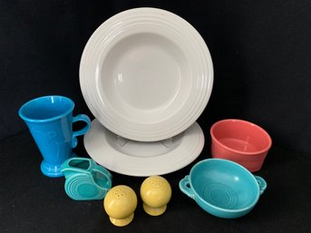 Assorted Misc. Vintage & Contemporary HLC Fiestaware Group- ~9 Pieces