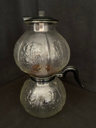 Vintage Silex Dripolator Victory Model Embossed Double Glass Coffee Pot Maker